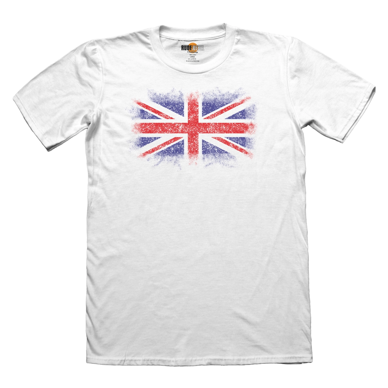 Union Flag Splatter Men - White