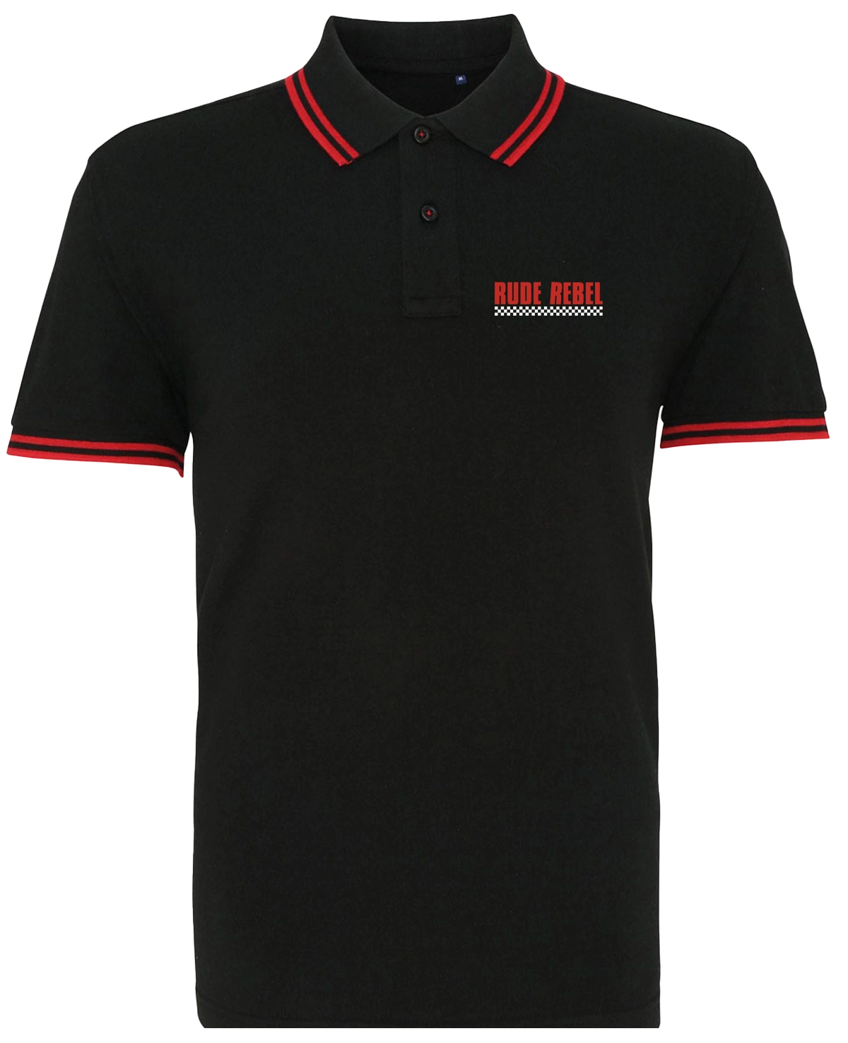 Rude Rebel Polo - Black Red