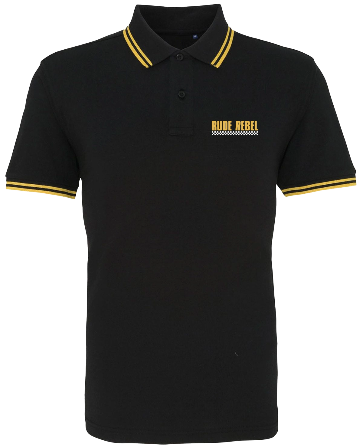 Rude Rebel Polo - Black Yellow