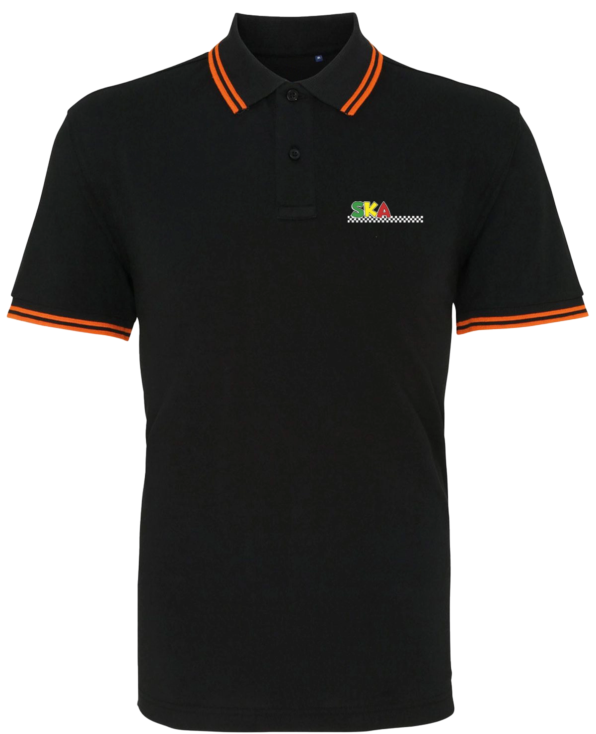 Ska Polo Shirt Colour - BlackOrange