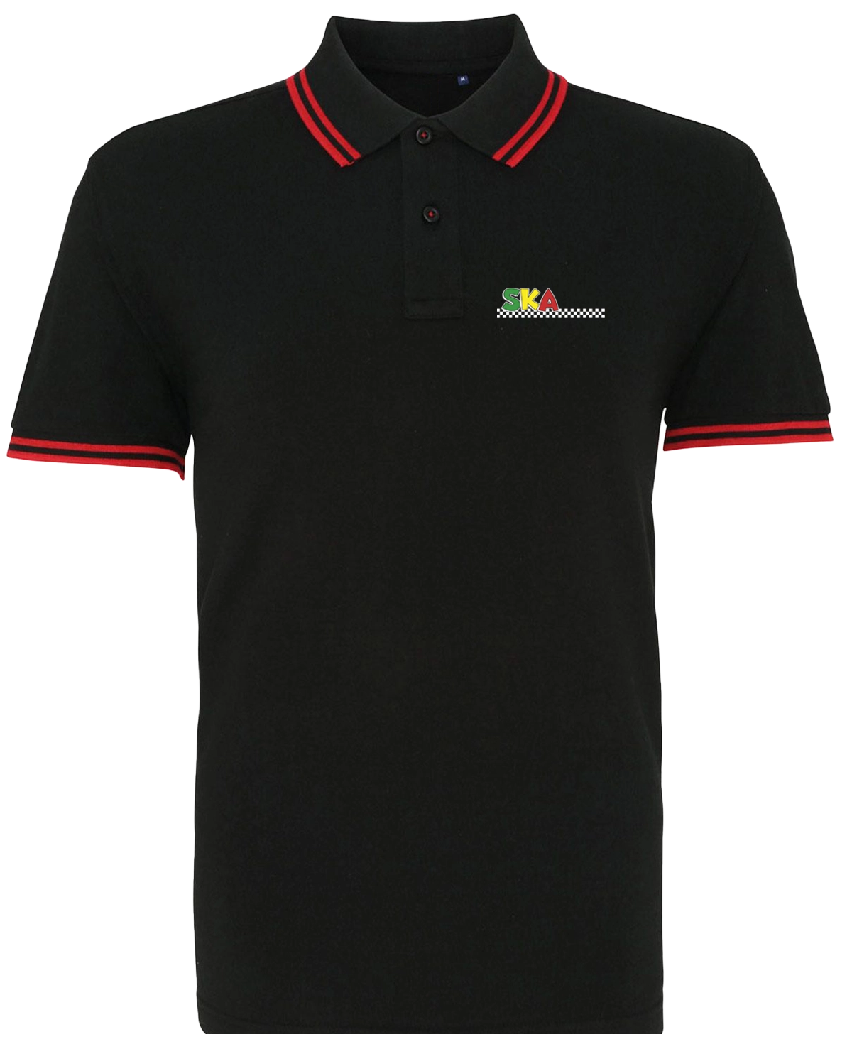 Ska Polo Shirt Colour - BlackRed