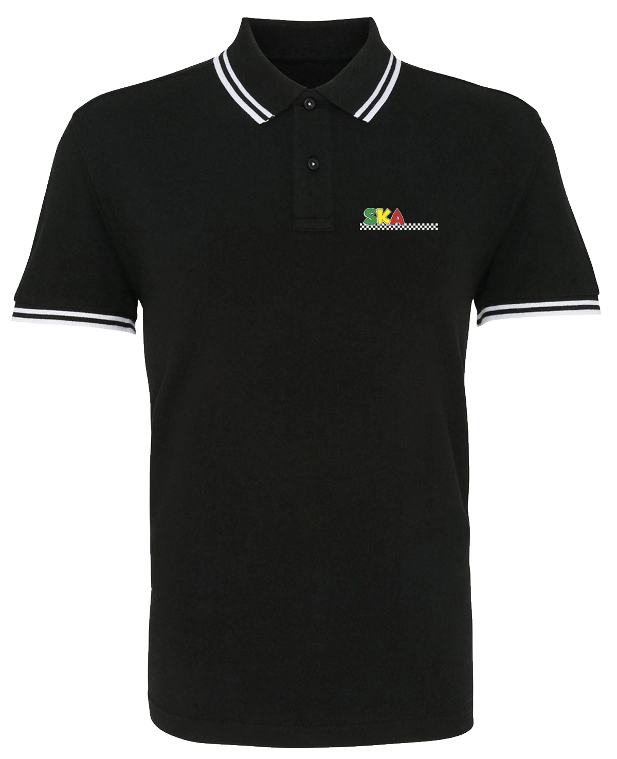 Ska Polo Shirt Colour - BlackWhite