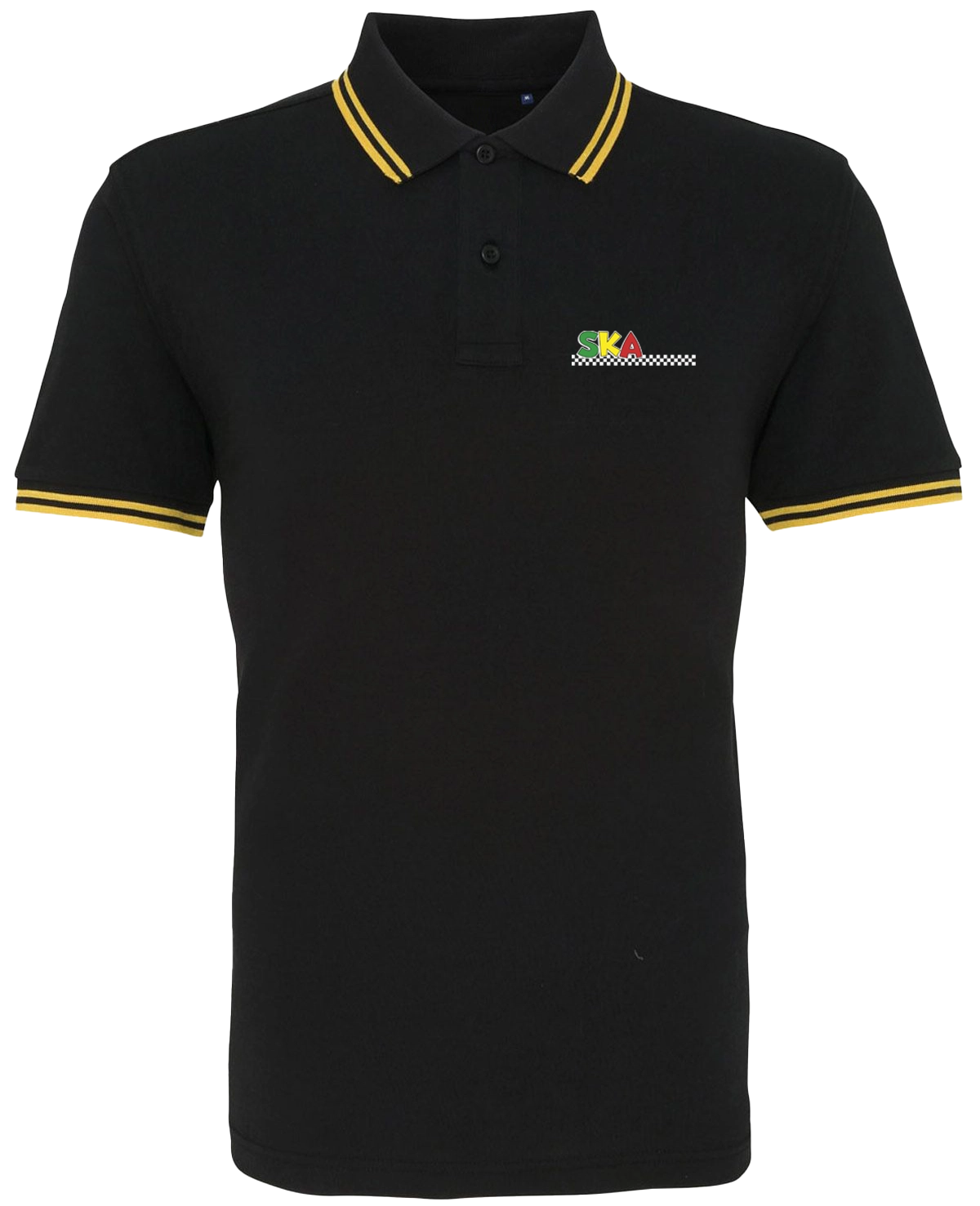 Ska Polo Shirt Colour - BlackYellow